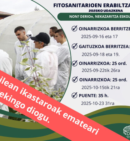 [Fitos ikastaroak] 2025eko udazkena